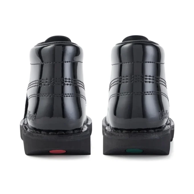 Youth Unisex Kick Hi Patent Leather Black Youth Unisex Kick Hi Patent Leather Black