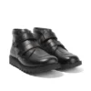 Youth Unisex Kick Hi Vel Leather Black Youth Unisex Kick Hi Vel Leather Black