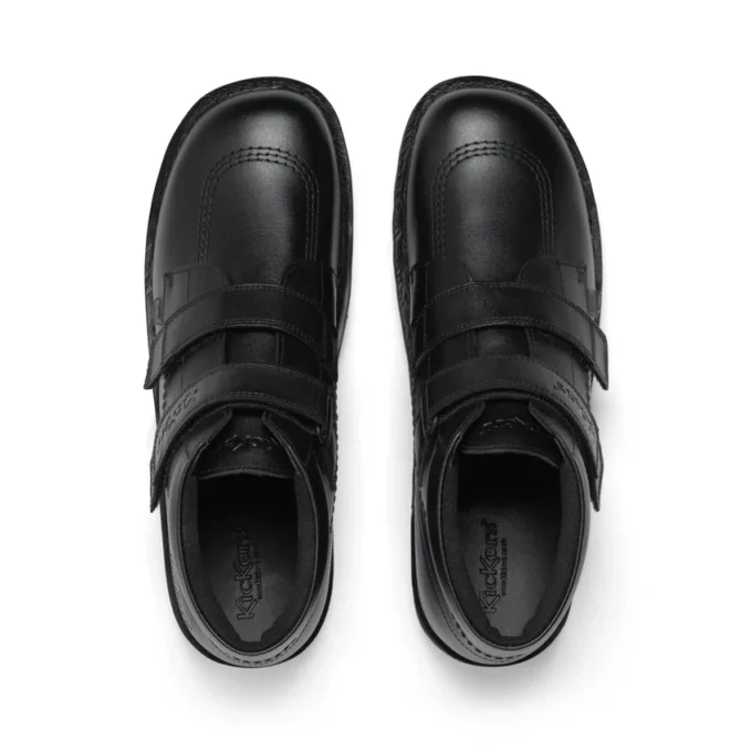 Youth Unisex Kick Hi Vel Leather Black Youth Unisex Kick Hi Vel Leather Black