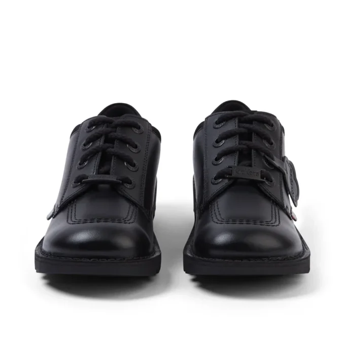 Youth Unisex Kick Lo Mix Mesh Leather Black
